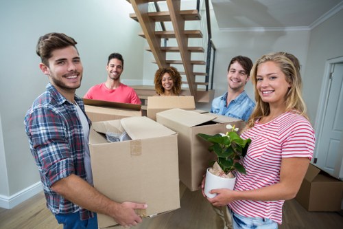 Customer making a storage booking and reviewing service terms