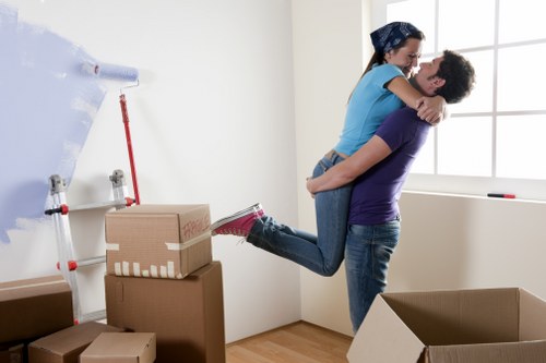 Modern storage space helping reduce clutter during transitions