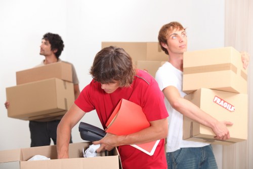 Local Greenford packing team preparing household items for transport