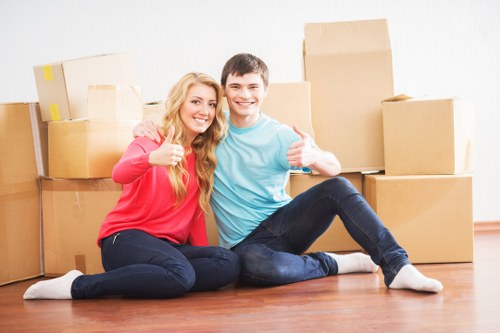 Wrapped furniture protected for safe long-term storage in Greenford